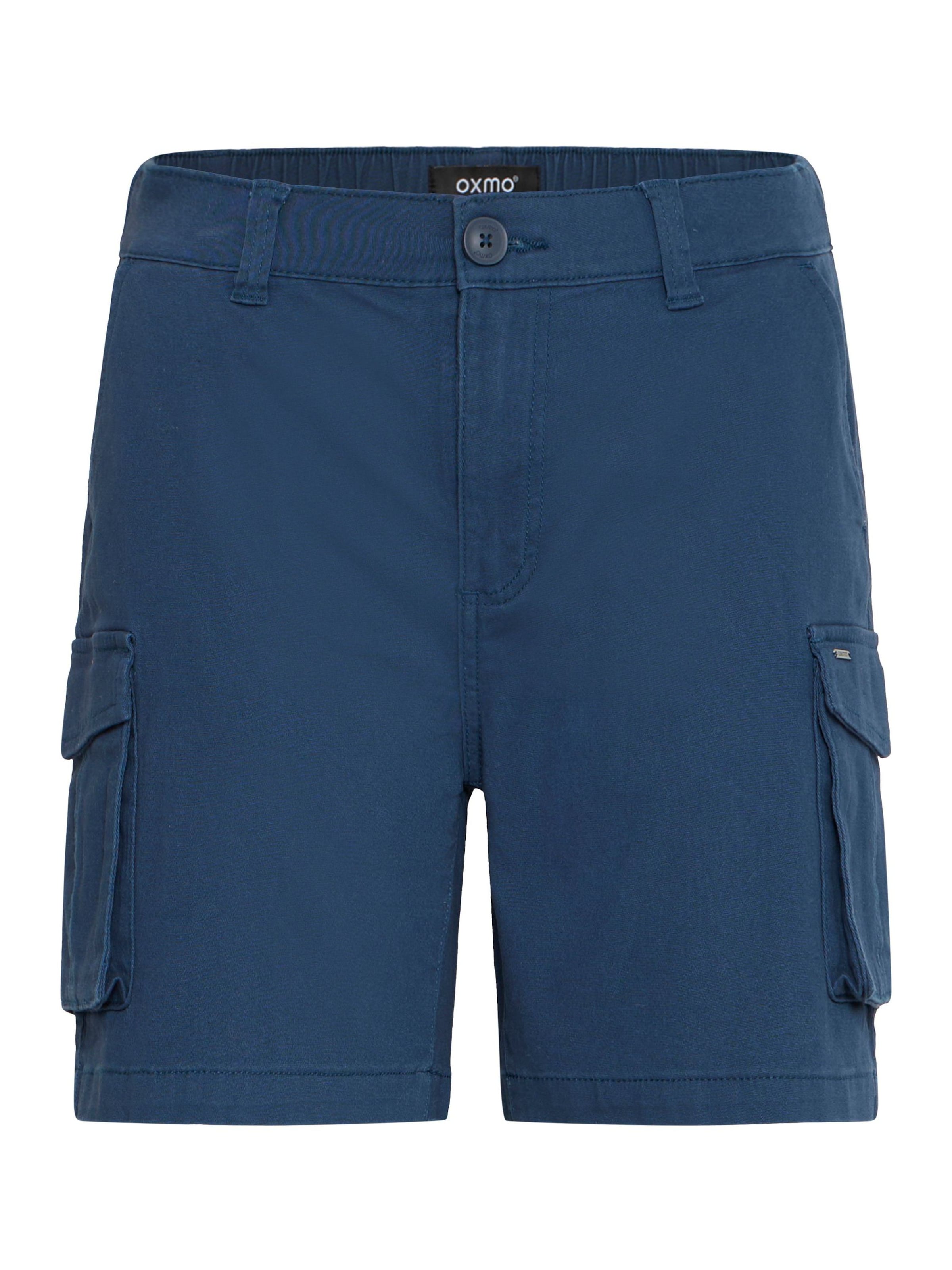 Oxmo Cargobroek &#x27;KVINNE&#x27; in Blauw: voorkant