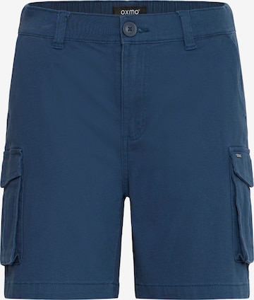 Oxmo - Pantalón cargo 'KVINNE' en azul: frente
