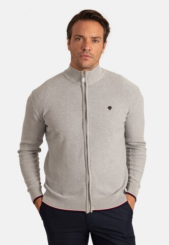 Sir Raymond Tailor Strickjacke 'Sydney' in Grau: Vorderseite