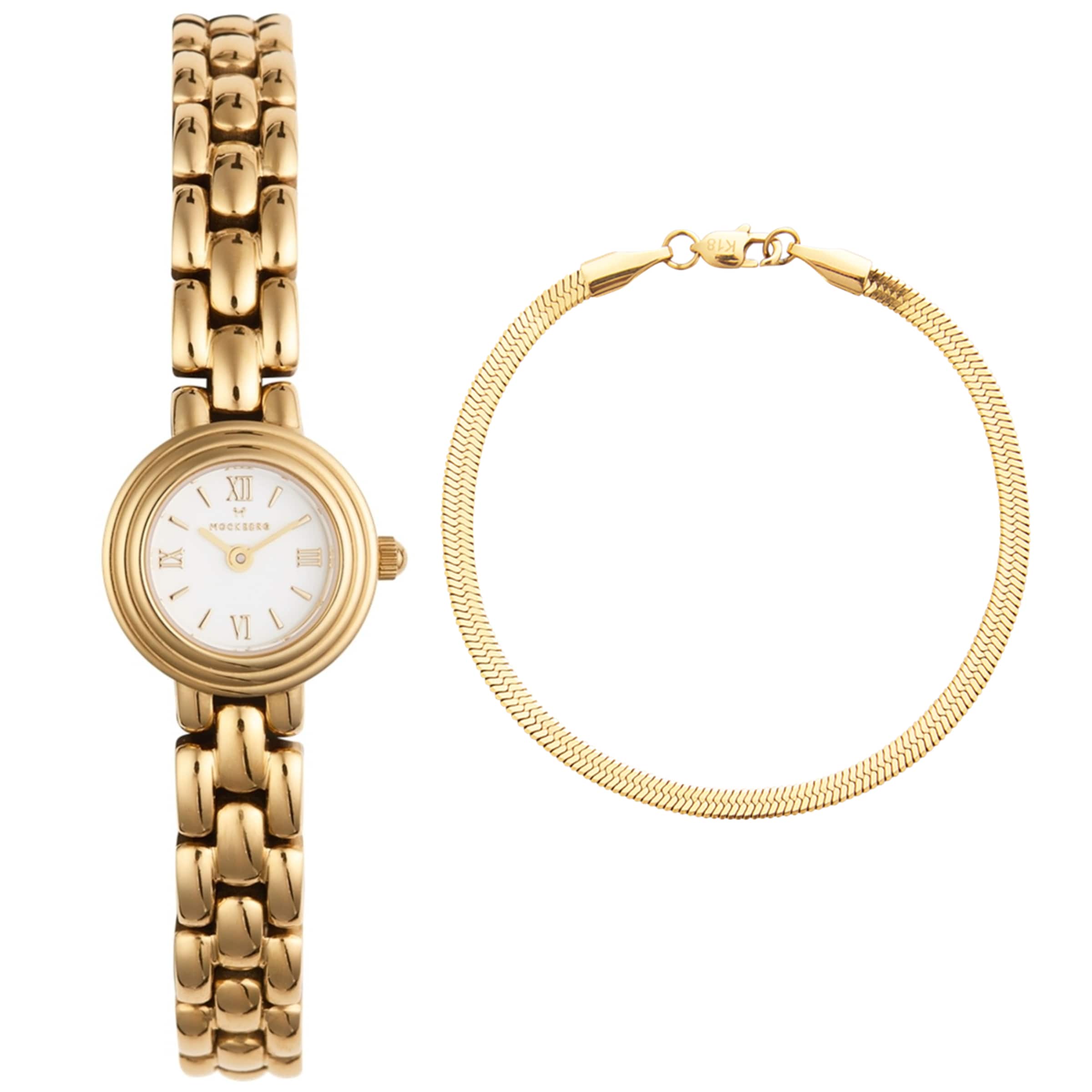 Mockberg Jewelry Set in Gold: front