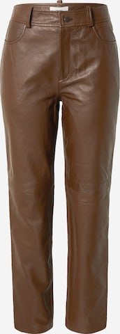 OBJECT - regular Pantalón 'THORA' en marrón: frente