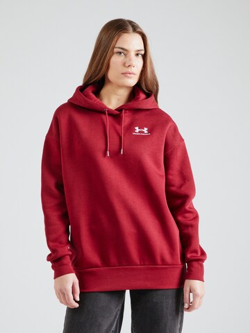 UNDER ARMOUR Bluzka sportowa 'Essential' w kolorze czerwony: przód