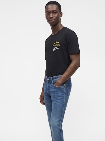 REPLAY Slimfit Jeans 'ANBASS' in Blauw