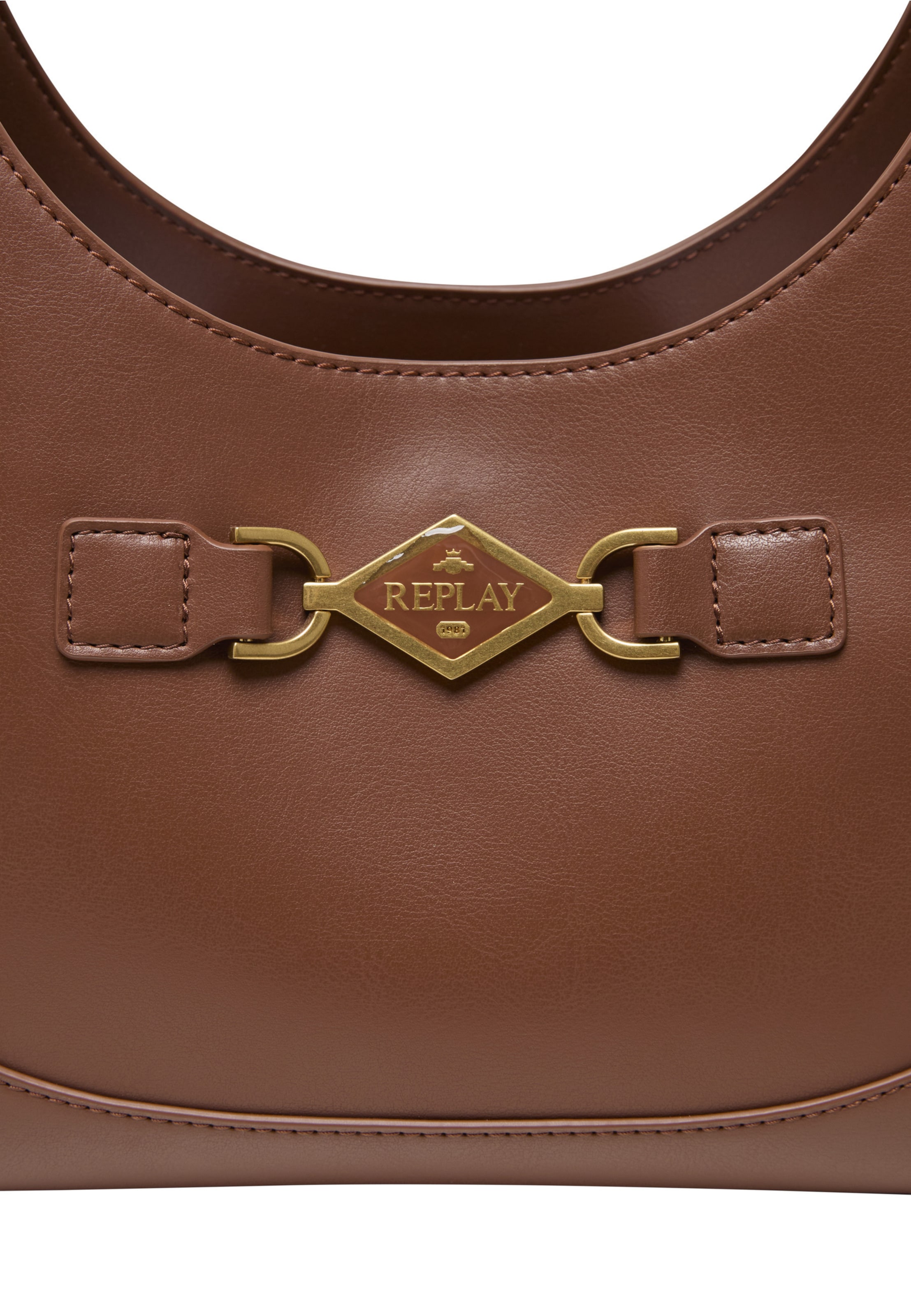 Borsa a spalla di REPLAY in marrone