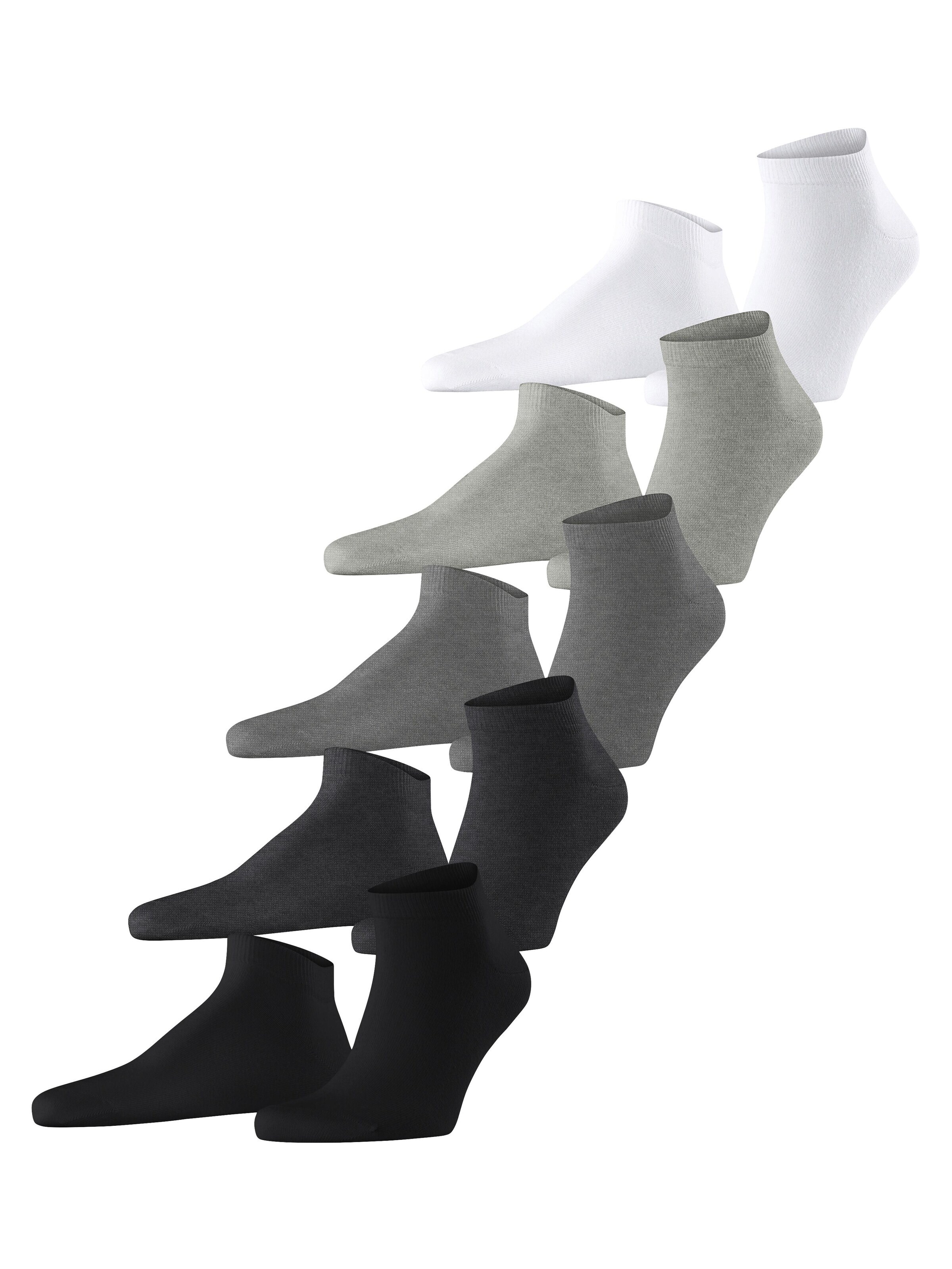 ESPRIT Ankle Socks 'Solid-Mix 5-Pack' in Mixed colors