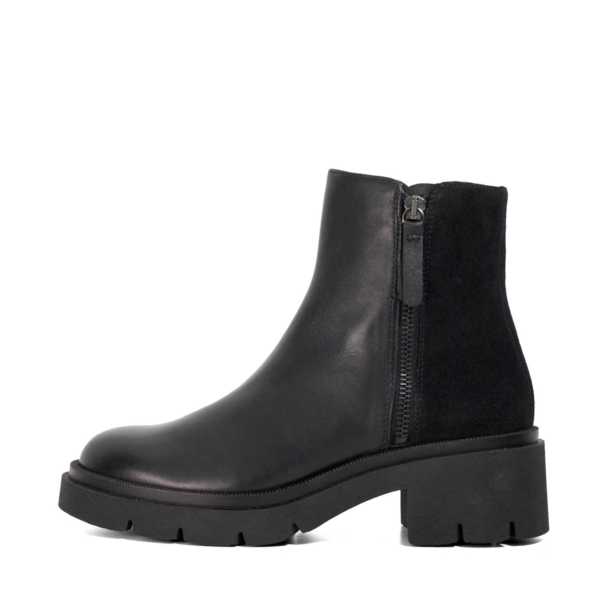 Dune LONDON Stiefelette 'Paving' in Schwarz
