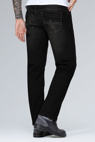 CAMP DAVID regular Jeans 'Cono' i sort