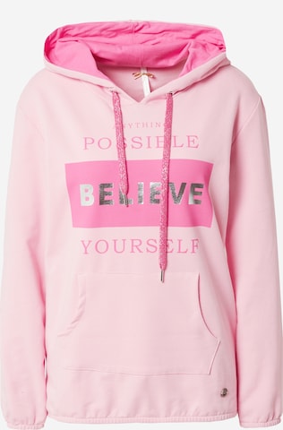 Key Largo Sweatshirt 'POSSIBLE' i pink: forside