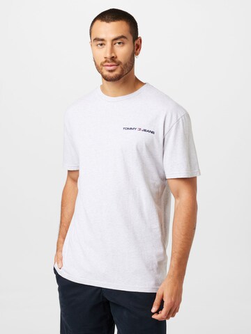 T-Shirt Tommy Jeans en gris : devant