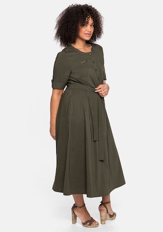 SHEEGO Shirt Dress in Green