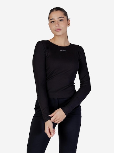 Maglietta 'NAT RIB LS TOP V6RP08 KD932' in XS GUESS di colore nero, Visualizzazione prodotti