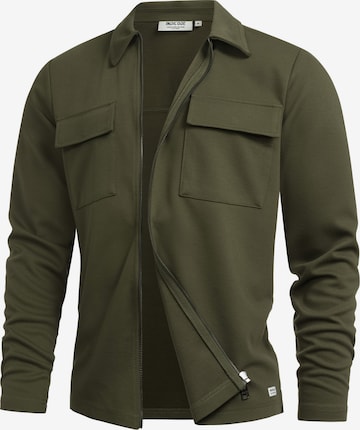 Coupe regular Chemise business 'Nezzo' INDICODE JEANS en vert : devant