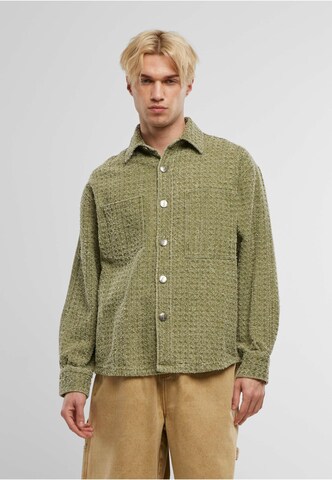 Another Cotton Lab Regular fit Overhemd in Groen: voorkant