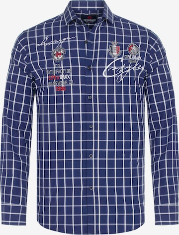 CIPO & BAXX Regular fit Button Up Shirt 'CH183' in Blue: front