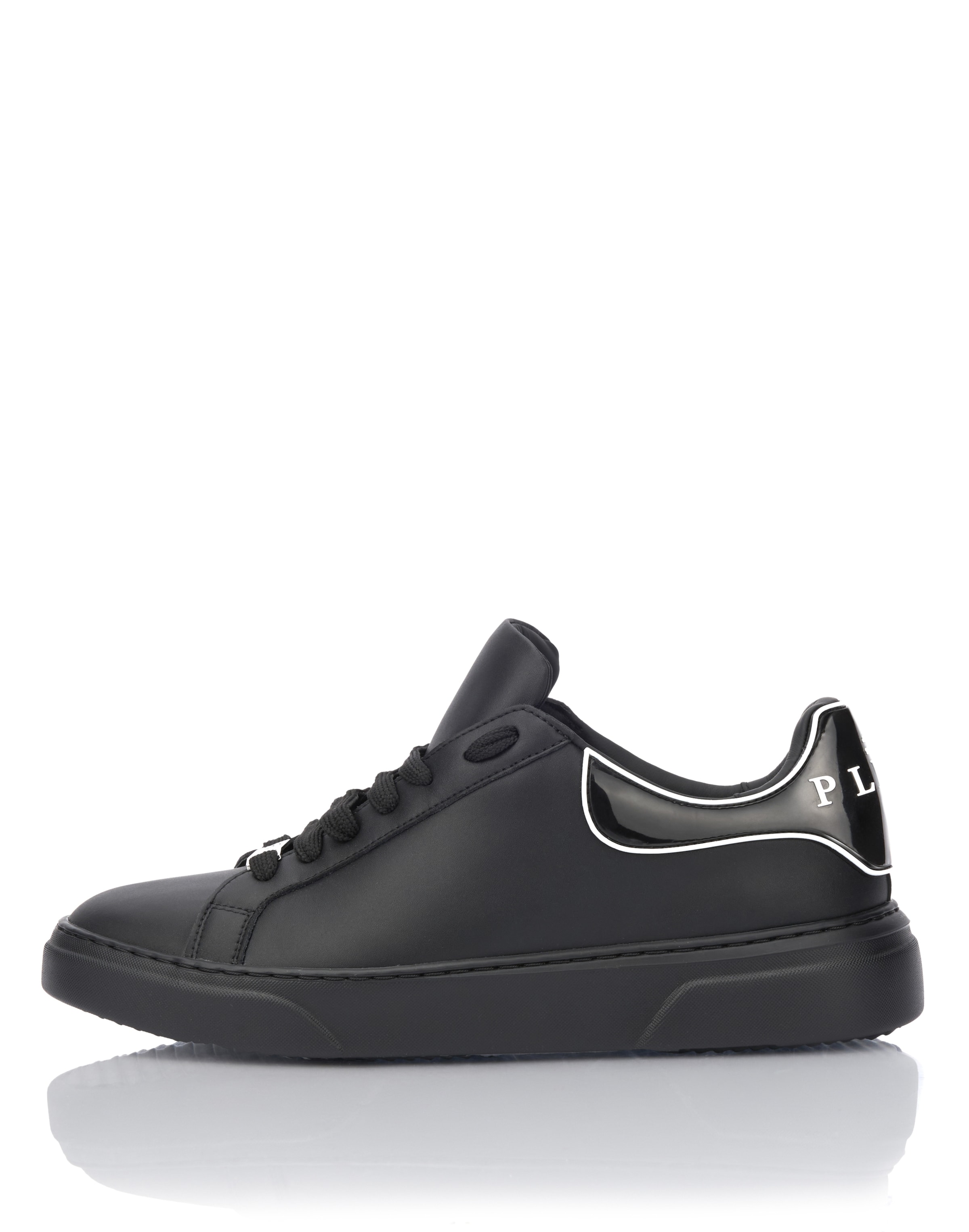 Sneaker bassa 'Big Bang' di Philipp Plein in nero: frontale