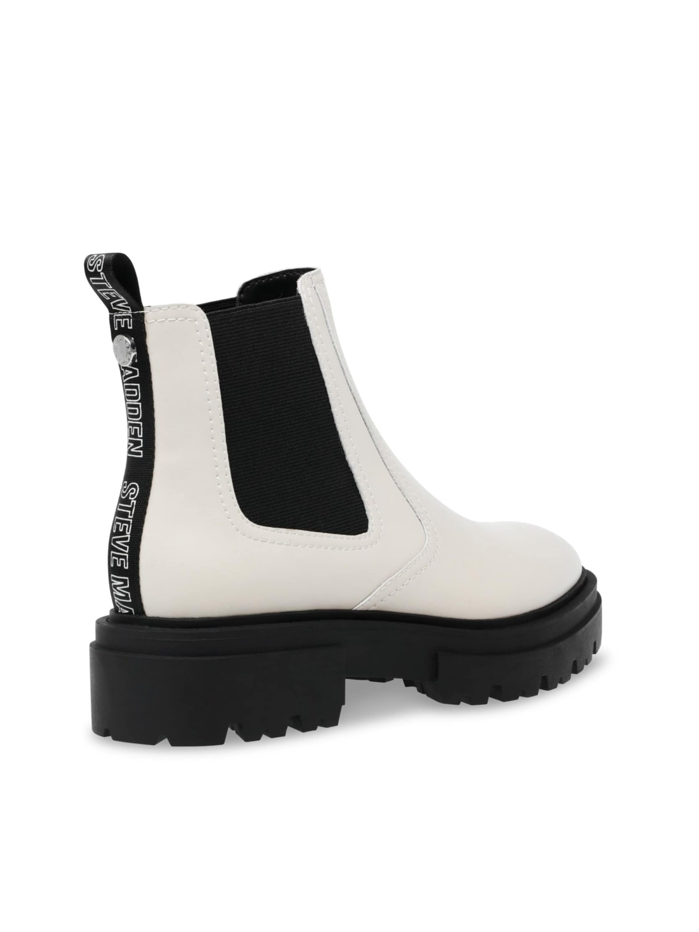 STEVE MADDEN Botki 'Womens Astute Bone Leat Ankle Boots' w kolorze biały
