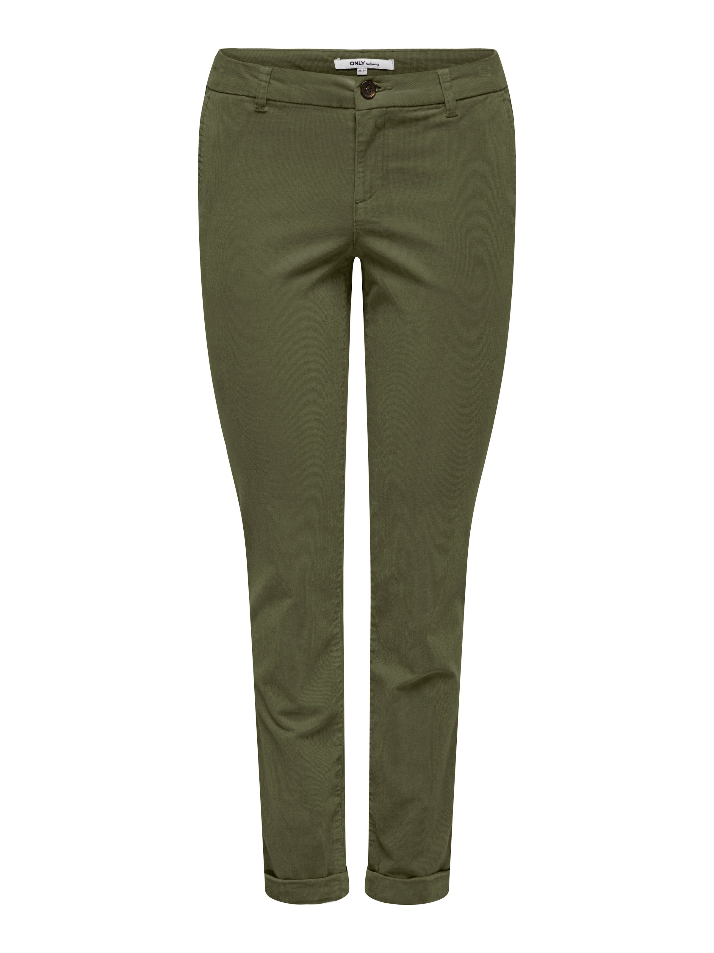 Regular Pantalon chino 'ONLBiana Blair' ONLY en vert : devant