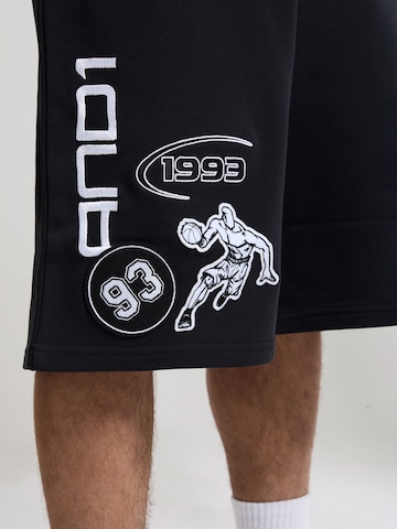 AND1regular Hlače 'On Court Applique' - crna boja
