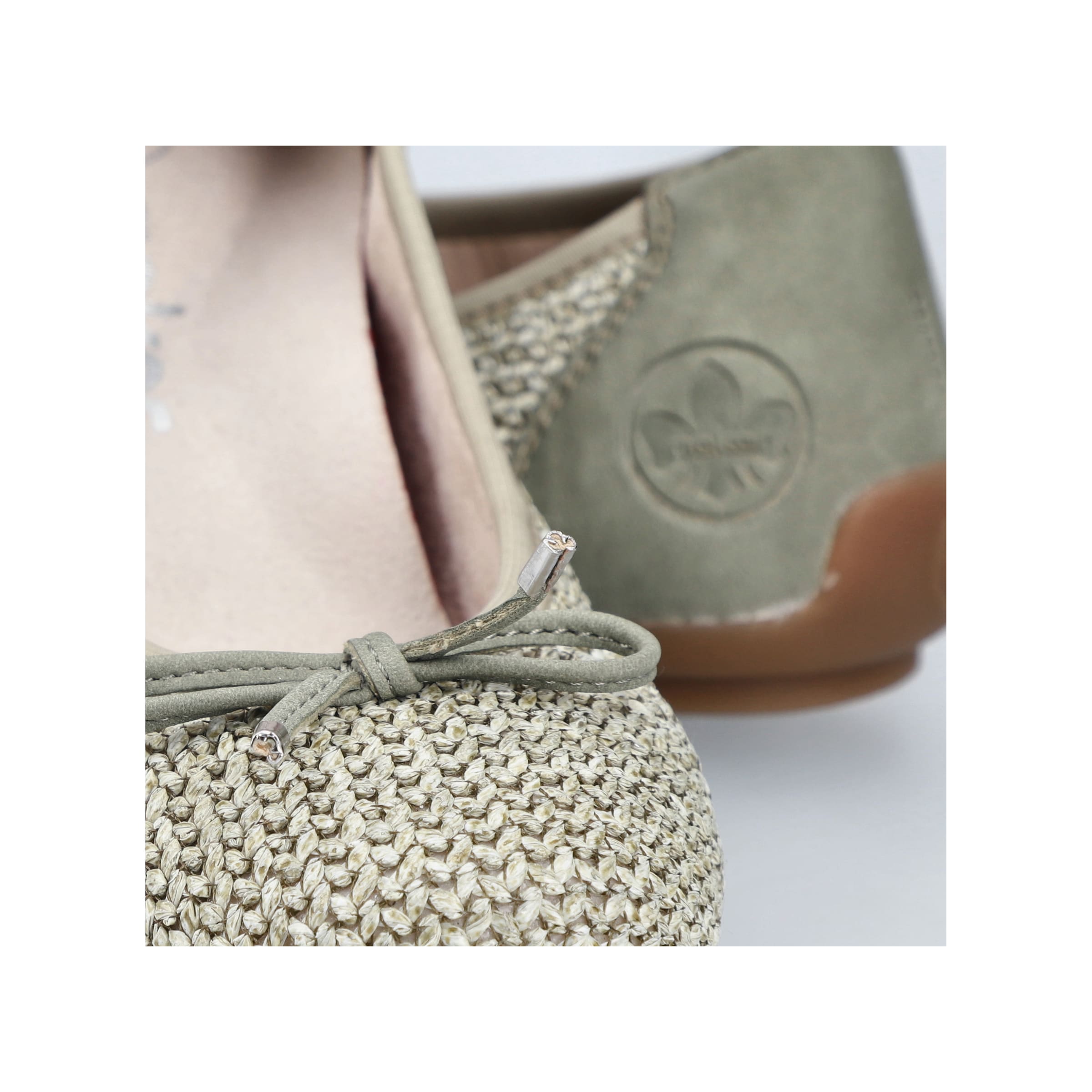 Ballerines '43850' Rieker en vert