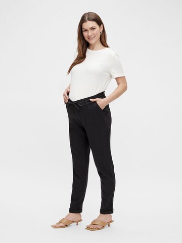 MAMALICIOUS Regular Trousers 'Beach' in Black