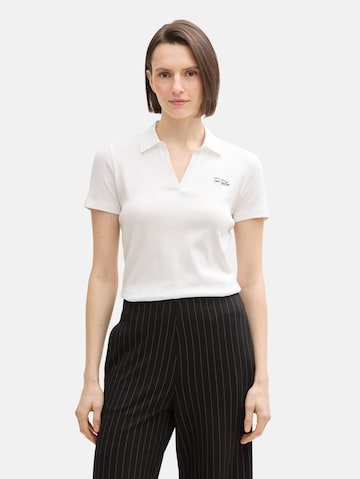 TOM TAILOR Shirt in Wit: voorkant