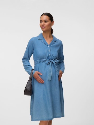 MAMALICIOUS Shirt Dress 'MLValetta' in Blue