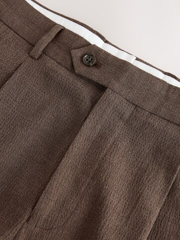 Next Slim fit Trousers with creases in Brown
