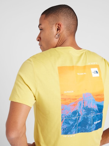 T-Shirt fonctionnel 'FOUNDATION HEATGRAPHIC' THE NORTH FACE en jaune