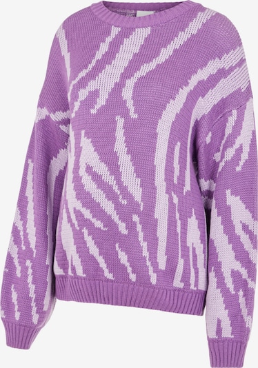 Pullover 'Rina' MAMALICIOUS di colore lilla chiaro / bianco, Visualizzazione prodotti