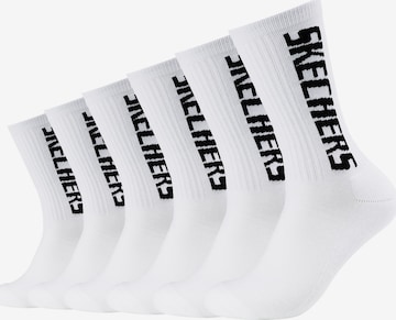 SKECHERS Sportsocken 'Cushioned' in Weiß: predná strana