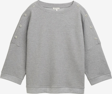 Sweat-shirt TOM TAILOR en gris : devant