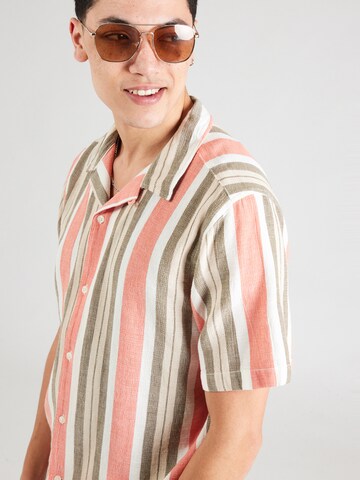KnowledgeCotton Apparel Regular fit Button Up Shirt in Green