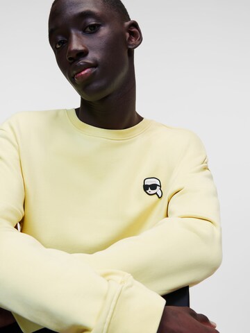 Karl Lagerfeld Sweatshirt 'Ikonik' in Yellow