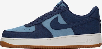 Baskets basses 'Air Force 1 '07 LV8' Nike Sportswear en bleu : devant