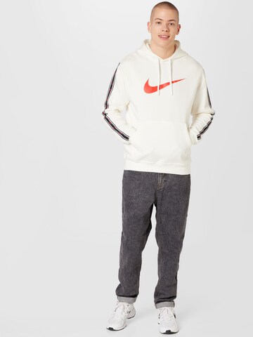 balts Nike Sportswear Sportisks džemperis 'Repeat'