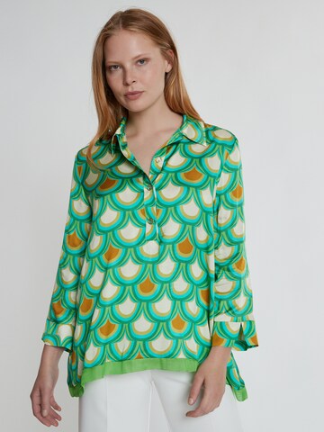 Ana Alcazar Blouse 'Kebby' in Groen: voorkant