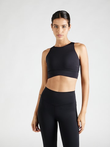 HKMX Sports Top in Black: front
