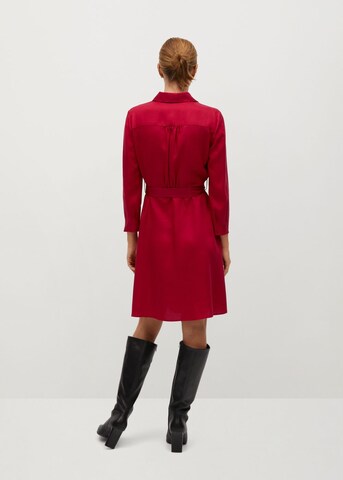 MANGO Shirt Dress 'Cros' in Red