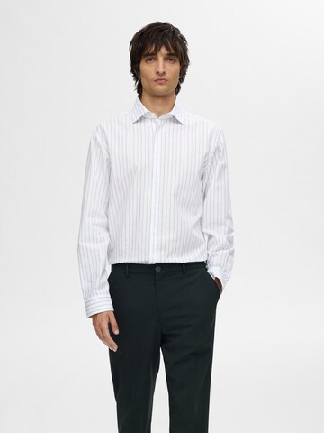 SELECTED Slim Fit Skjorte i hvid: forside