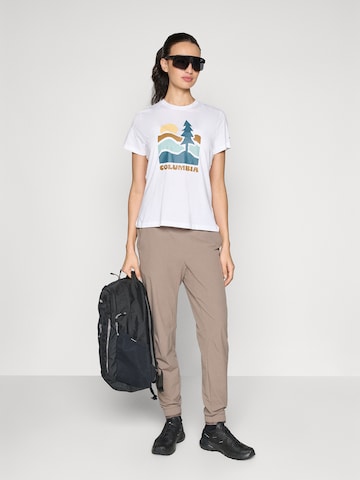 COLUMBIA Funktsionaalne särk 'Ruby Springs™', värv valge