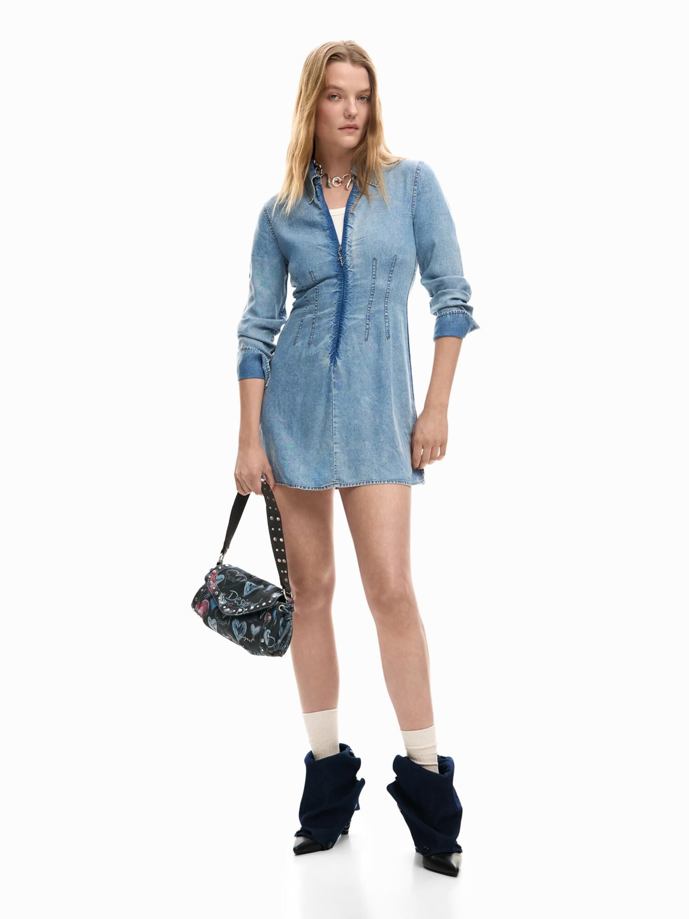 Robe-chemise Desigual en bleu