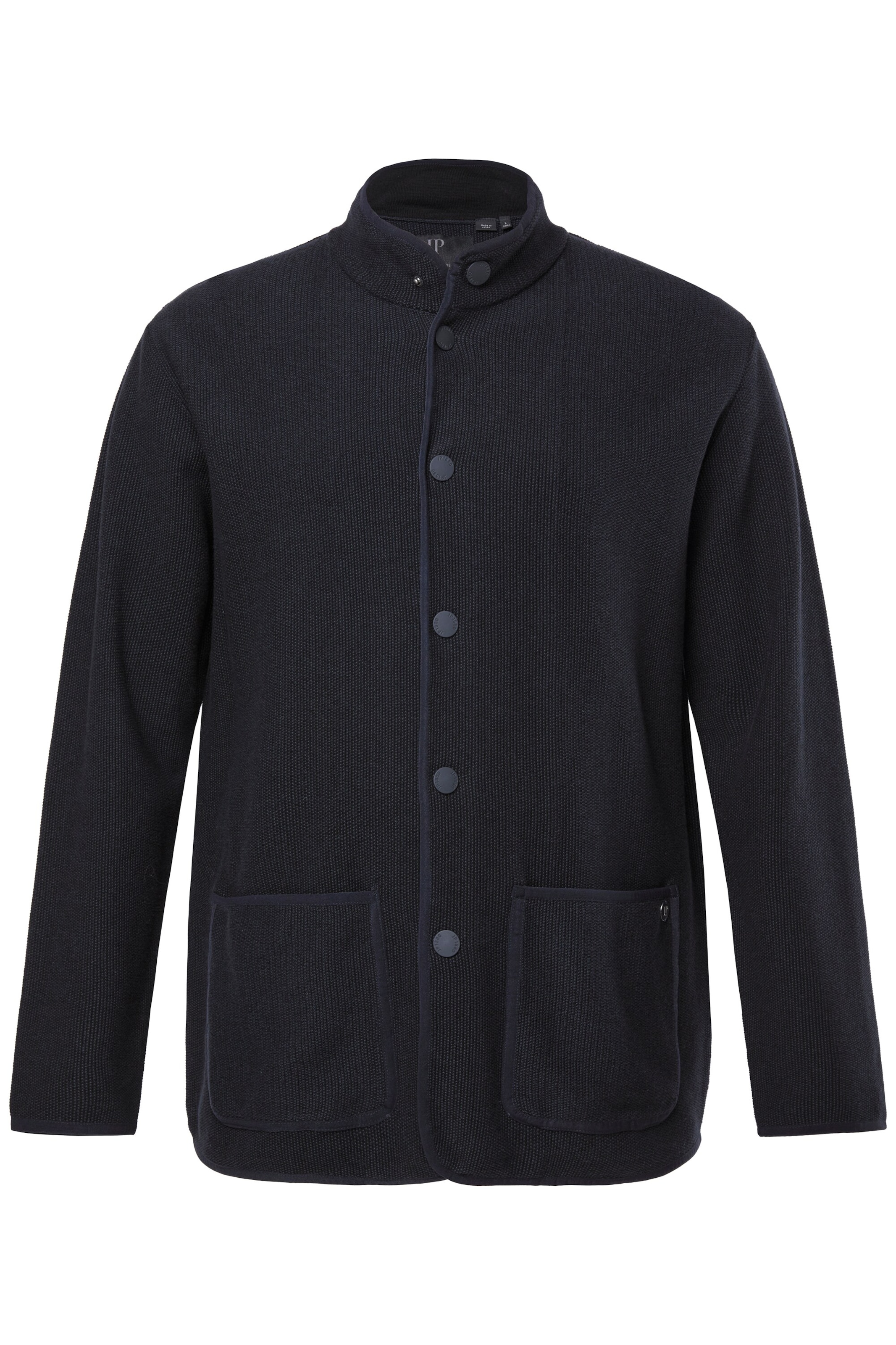 JP1880 Strickjacke in Schwarz: Vorderseite