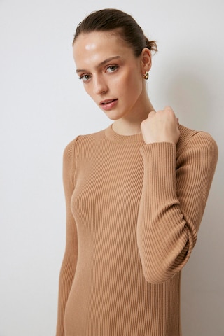 Touche Prive Gebreide jurk in Beige