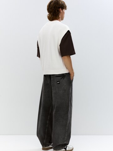 Pull&Bear Brezrokavnik | bela barva
