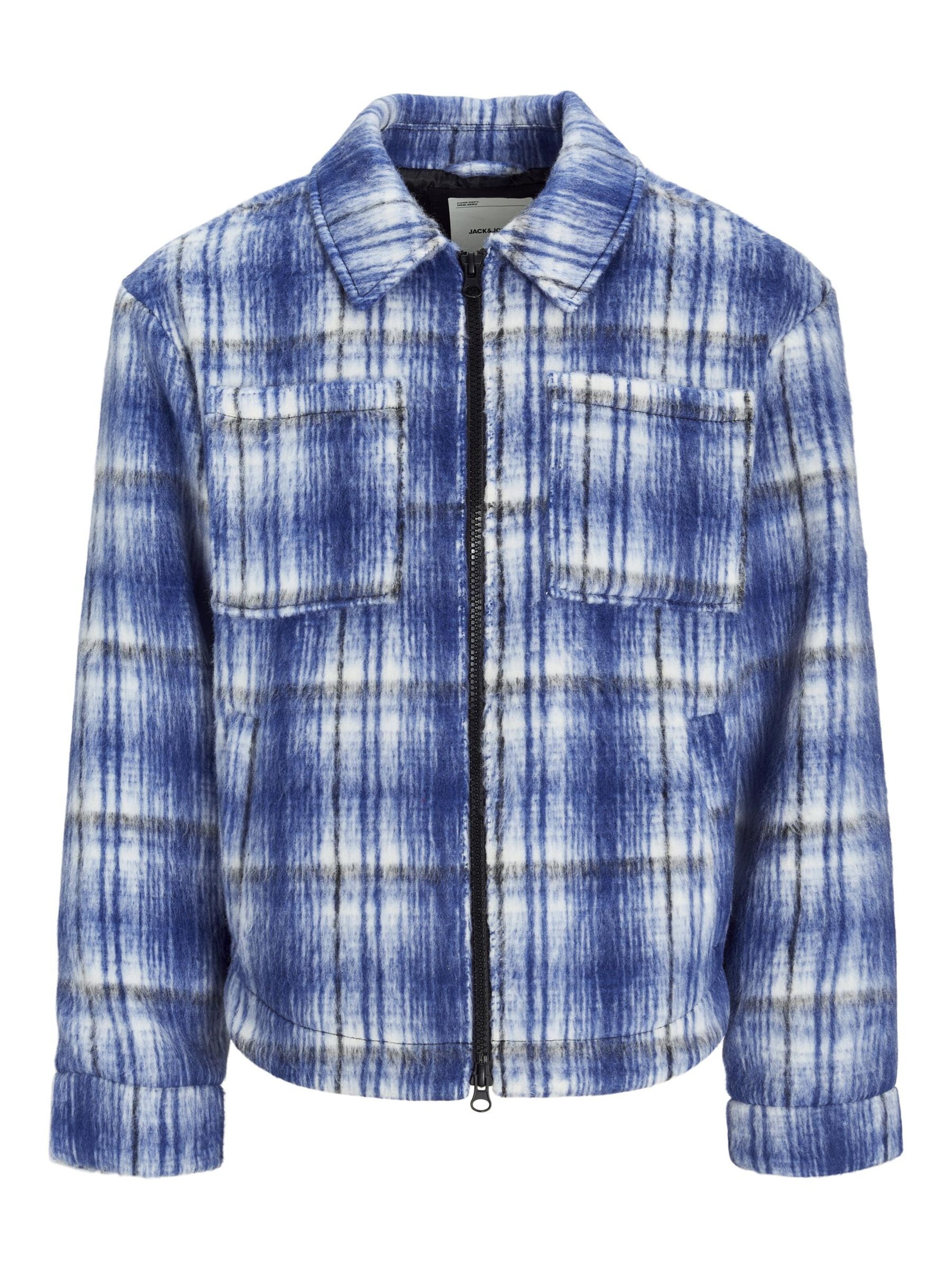 JACK & JONES Tussenjas in Blauw: voorkant