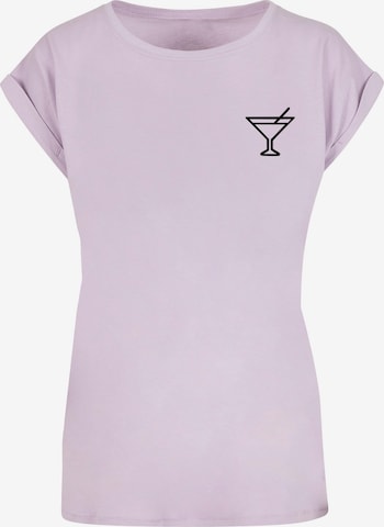 T-shirt 'Summer - Cocktail' Merchcode en violet : devant