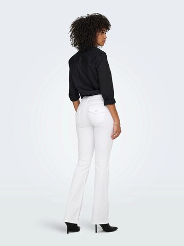 ONLY - Acampanado Vaquero 'ONLBLUSH' en blanco