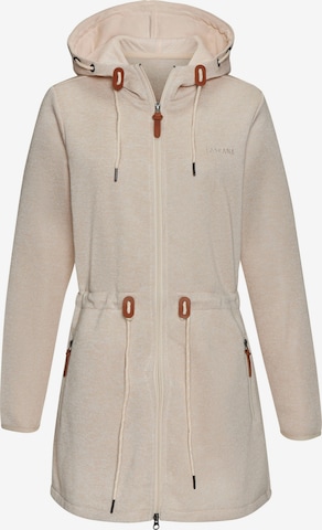 LASCANA Fleecejacke in Beige: Vorderseite
