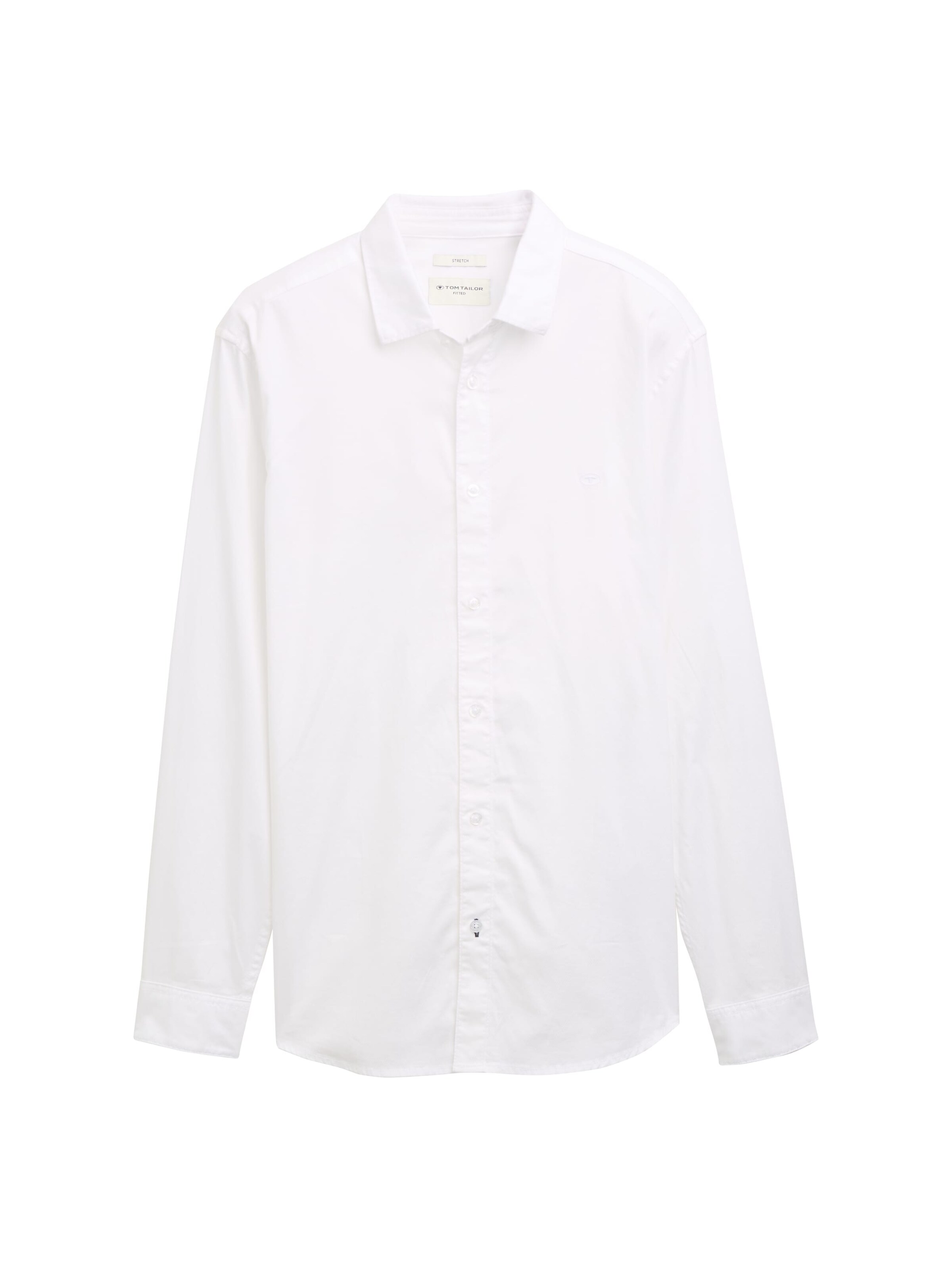 TOM TAILOR Slim Fit Hemd in Weiß: Vorderseite