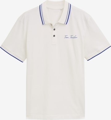 T-Shirt TOM TAILOR en blanc : devant